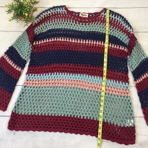 Show Me Your Mumu Paula Crochet Stripe Pullover - Picture 8 of 9